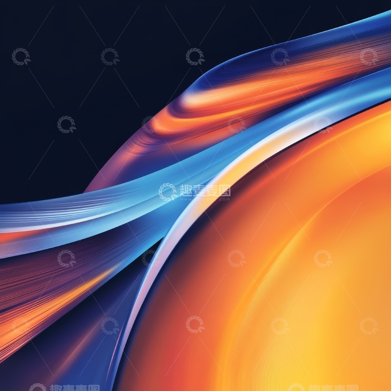 高清大图下载【趣麦麦图】流光溢彩的抽象艺术背景