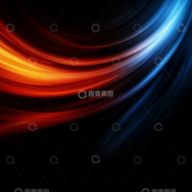 高清大图下载【趣麦麦图】流光溢彩的抽象色彩渐变