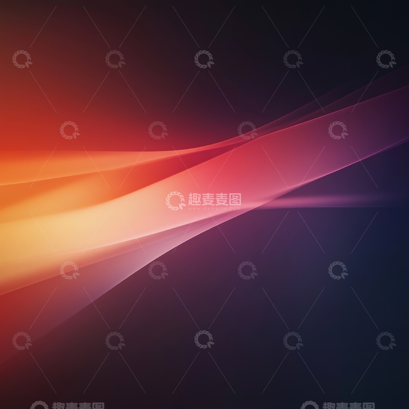 高清大图下载【趣麦麦图】渐变色彩的抽象流动线条
