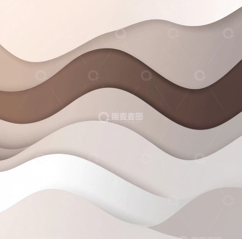 高清大图下载【趣麦麦图】波浪形层叠设计