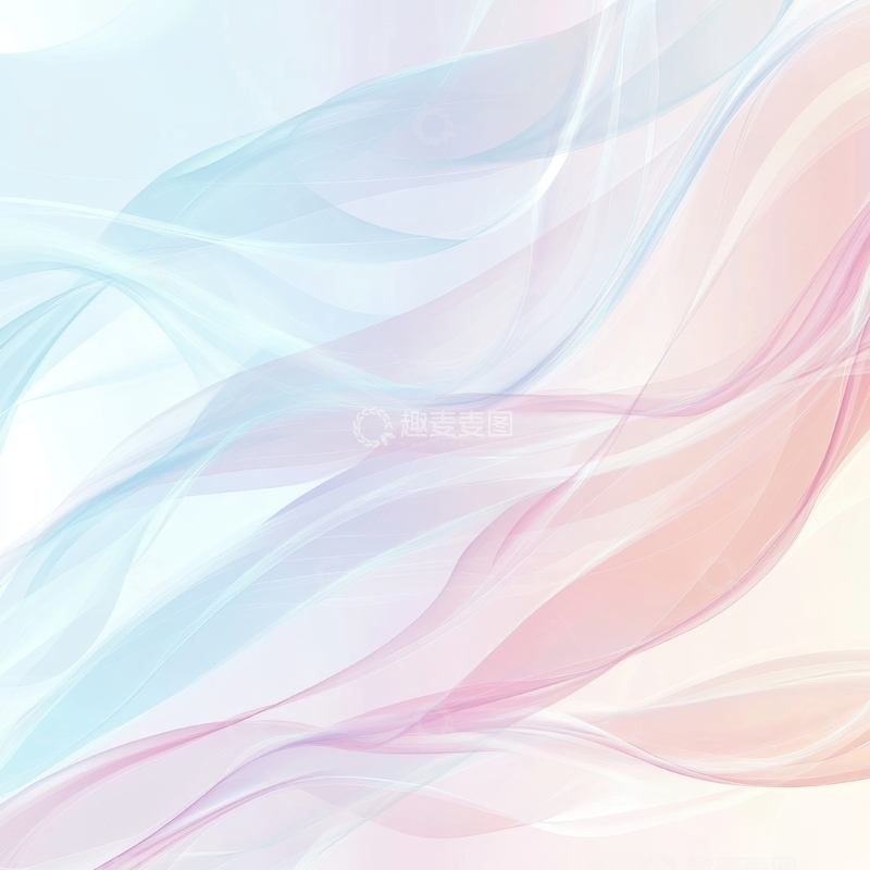 高清大图下载【趣麦麦图】柔和色彩的抽象流动背景