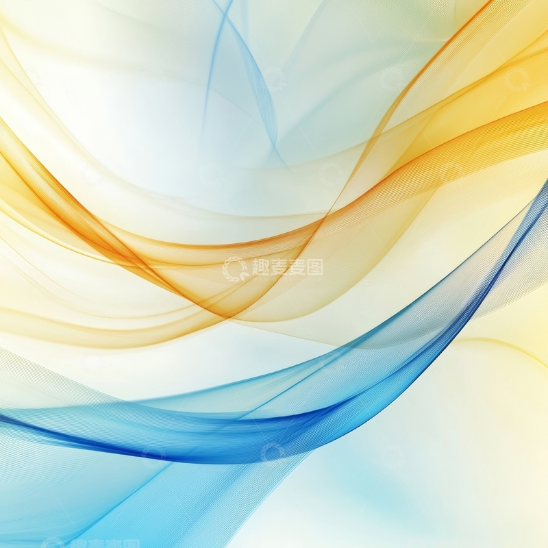 高清大图下载【趣麦麦图】流光溢彩的抽象色彩波纹