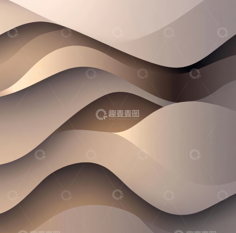 高清大图下载【趣麦麦图】渐变波浪抽象背景