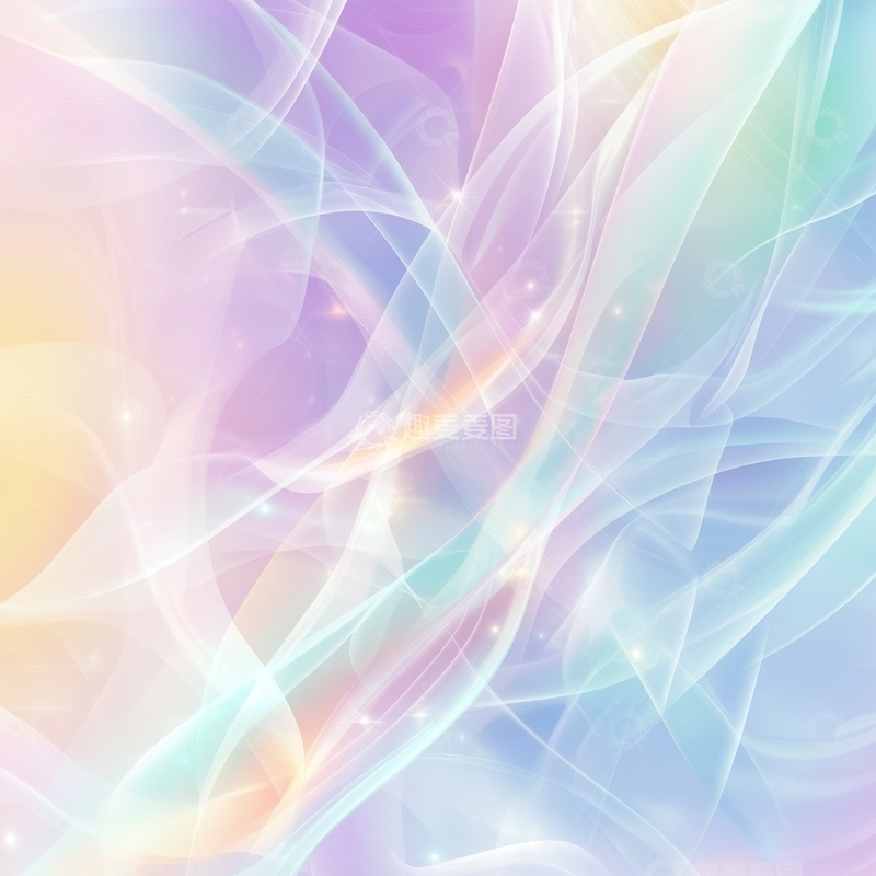 高清大图下载【趣麦麦图】柔和色彩交织的抽象背景