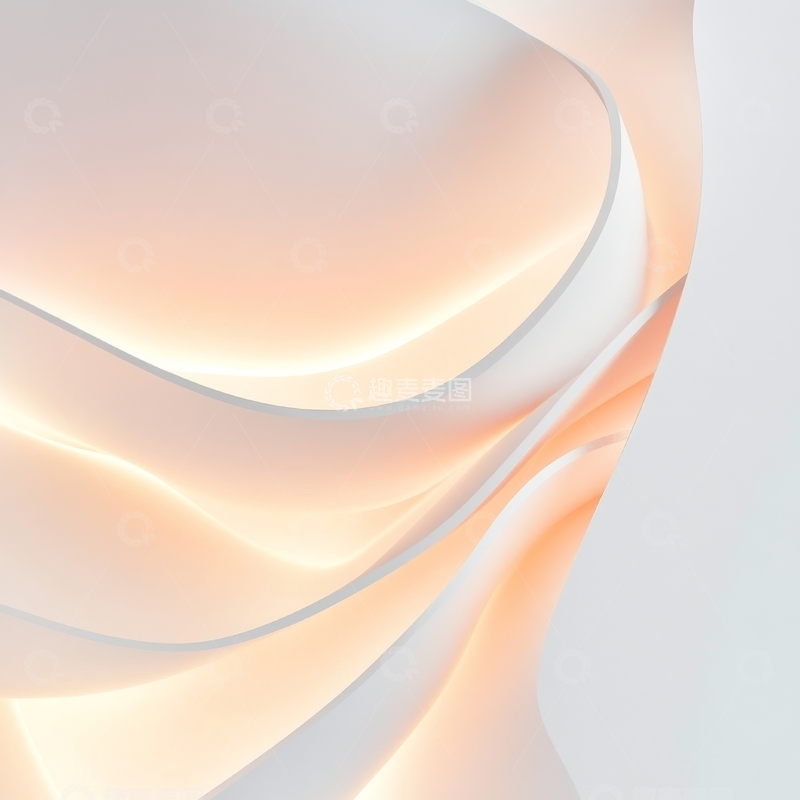 高清大图下载【趣麦麦图】柔和曲线的抽象艺术背景