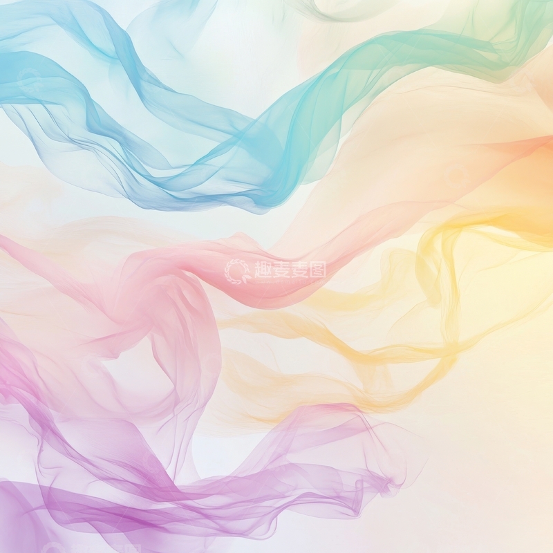 高清大图下载【趣麦麦图】彩色烟雾的抽象流动