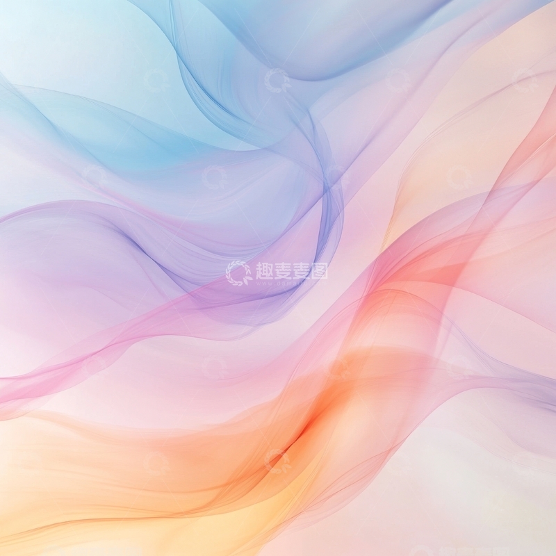 高清大图下载【趣麦麦图】柔和色彩的抽象烟雾背景