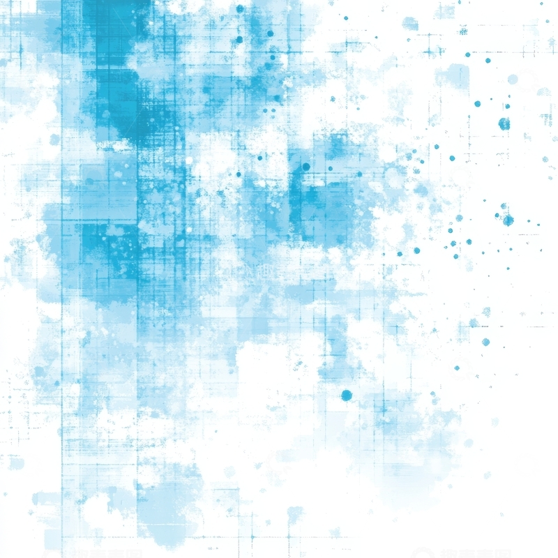 高清大图下载【趣麦麦图】蓝色水彩纹理背景