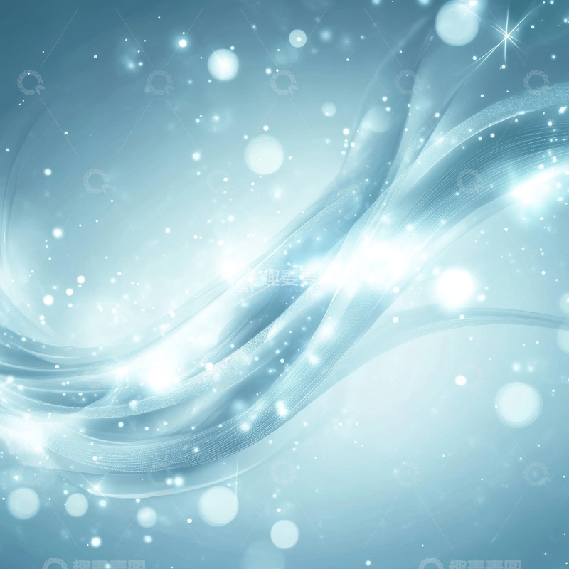 高清大图下载【趣麦麦图】蓝色流光背景