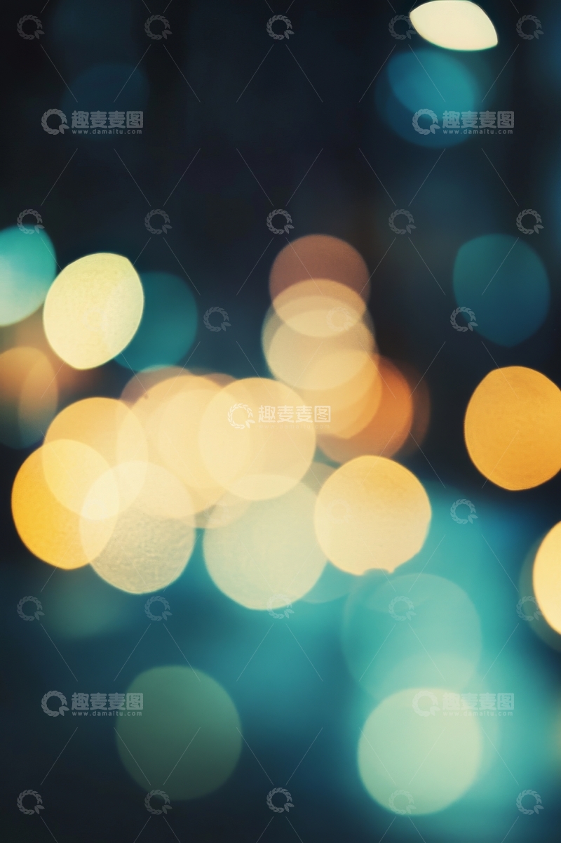 高清大图下载【趣麦麦图】模糊灯光背景