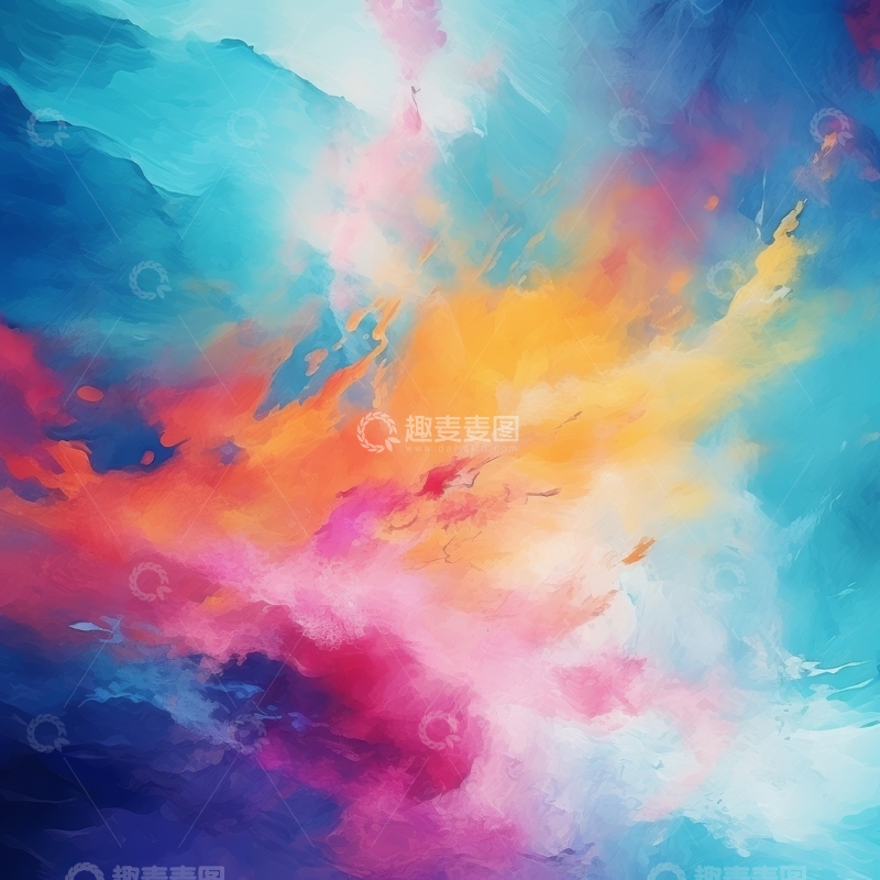高清大图下载【趣麦麦图】色彩斑斓的抽象艺术作品
