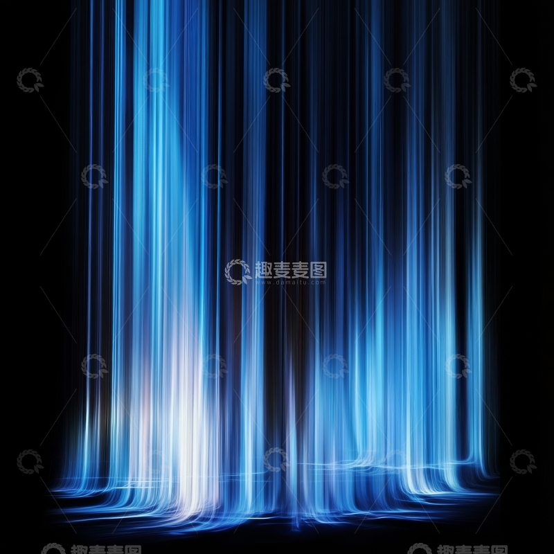 高清大图下载【趣麦麦图】蓝色光流的抽象背景