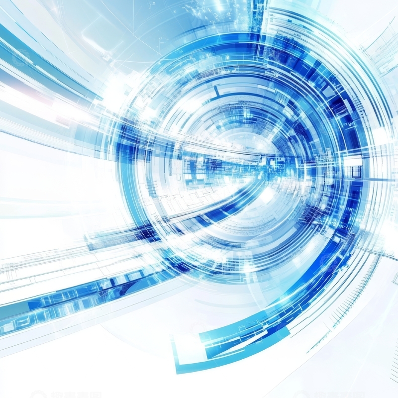 高清大图下载【趣麦麦图】蓝色科技感抽象背景图