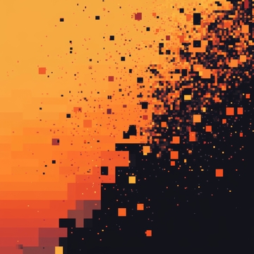 像素化渐变背景