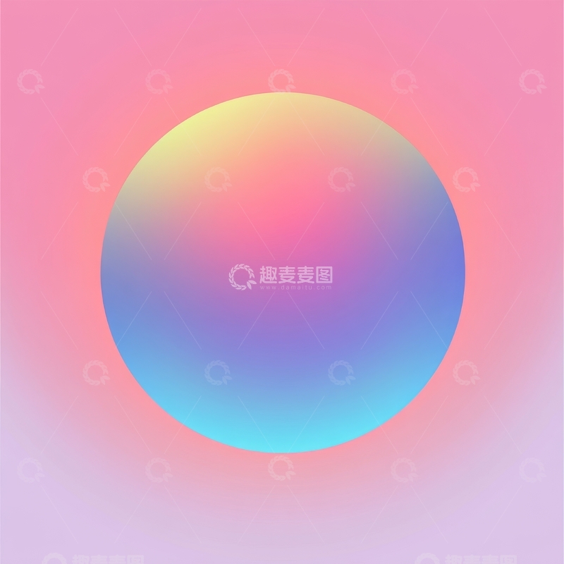 高清大图下载【趣麦麦图】渐变色彩的圆形图案