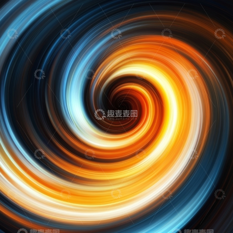 高清大图下载【趣麦麦图】色彩斑斓的螺旋图案