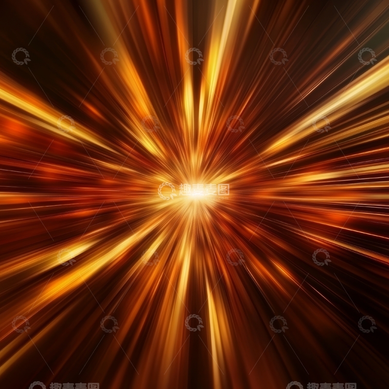 高清大图下载【趣麦麦图】光芒四射的金色爆炸效果