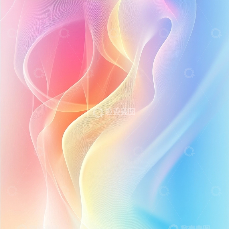 高清大图下载【趣麦麦图】彩色烟雾渐变背景