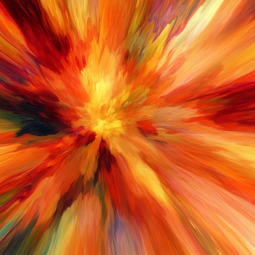 色彩爆炸的抽象艺术