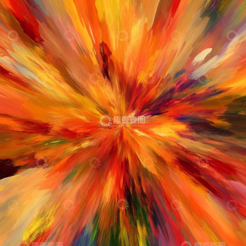 高清大图下载【趣麦麦图】色彩爆炸的抽象艺术