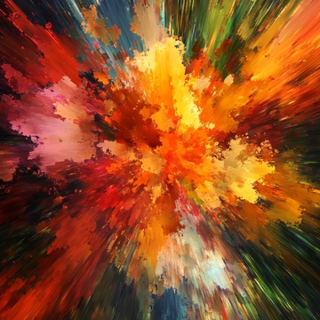 色彩斑斓的爆炸效果