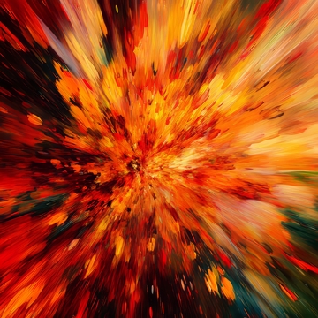 色彩爆炸的抽象艺术