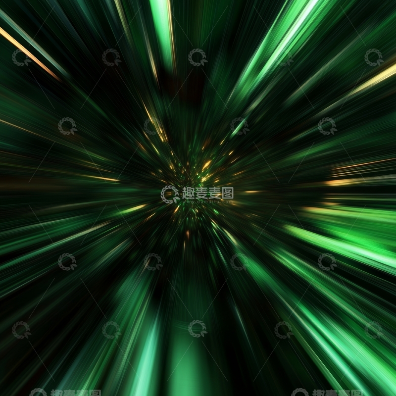 高清大图下载【趣麦麦图】绿色光芒爆炸效果