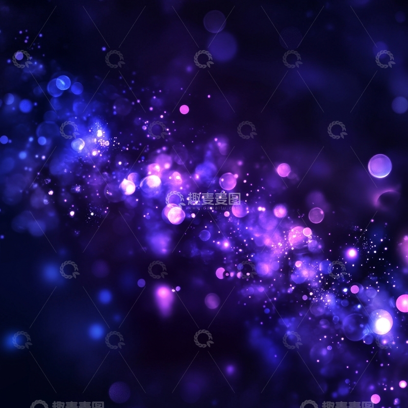 高清大图下载【趣麦麦图】紫色光斑的梦幻背景