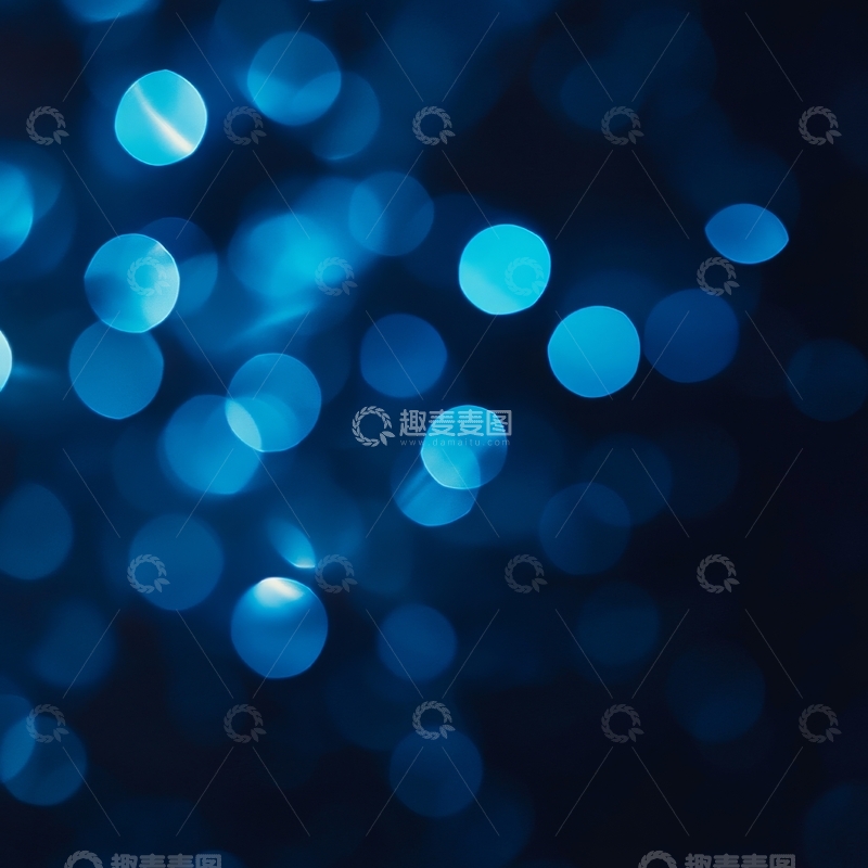 高清大图下载【趣麦麦图】蓝色光斑的抽象背景