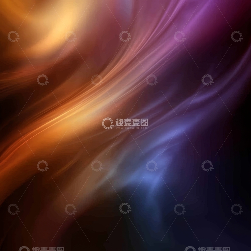 高清大图下载【趣麦麦图】色彩斑斓的抽象流动图案