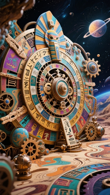 星象机械装置与宇宙背景