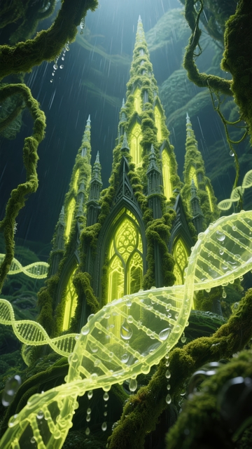 生物建筑与DNA双螺旋的奇幻融合