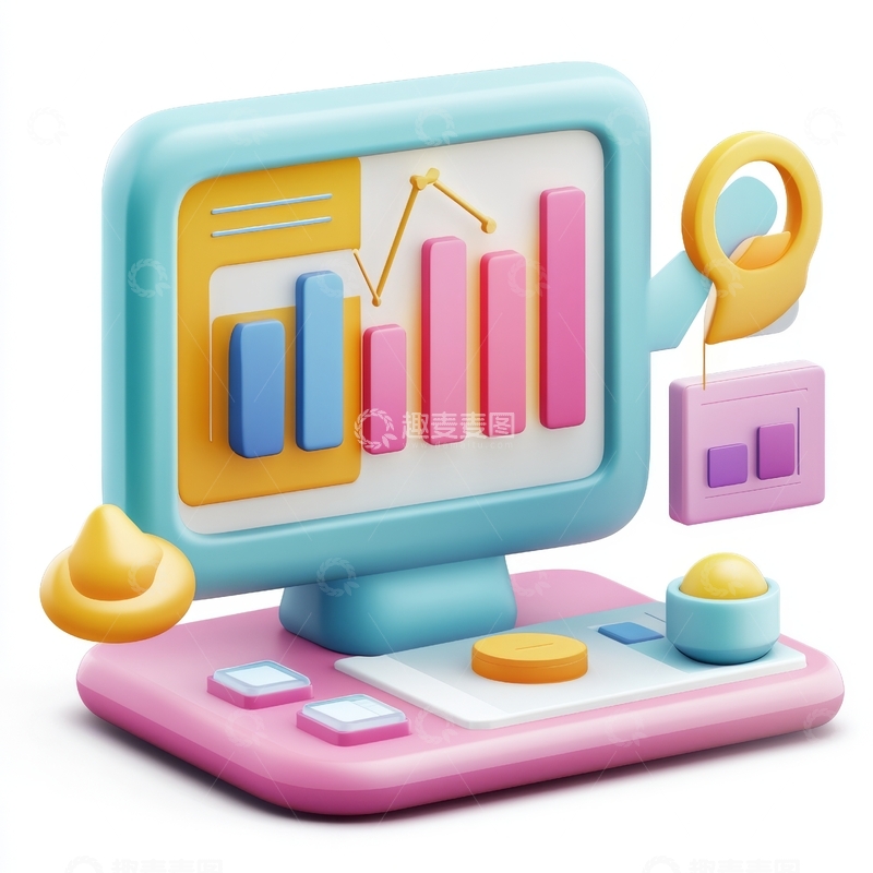 高清大图下载【趣麦麦图】彩色图表显示器与配件