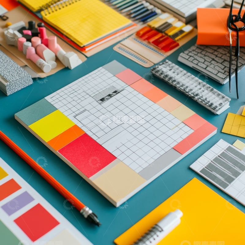 高清大图下载【趣麦麦图】创意设计工作台面