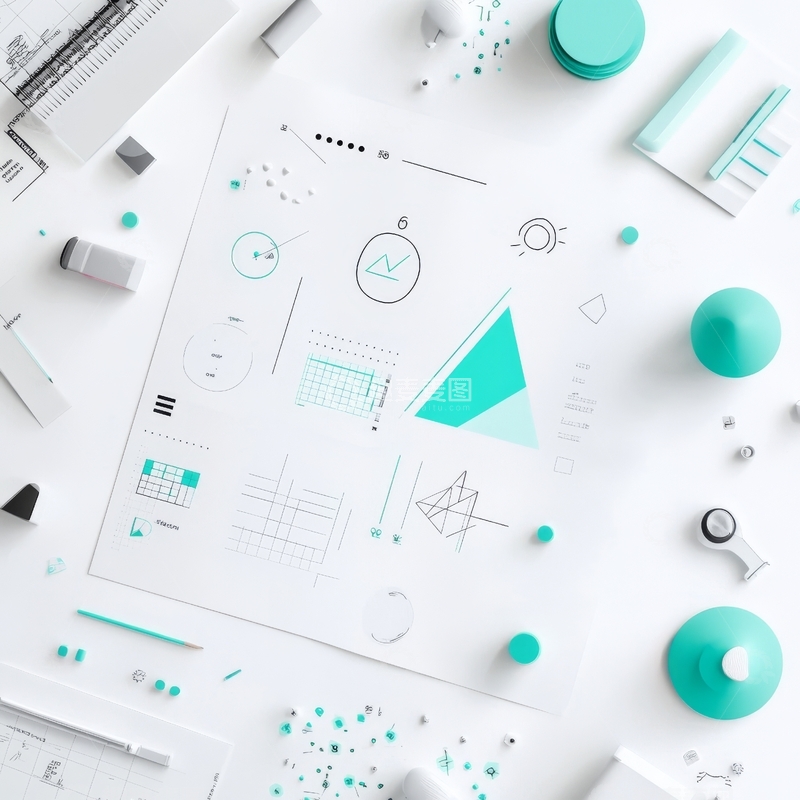 高清大图下载【趣麦麦图】创意设计工作台布局