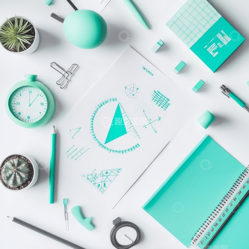 高清大图下载【趣麦麦图】简约办公桌面布局