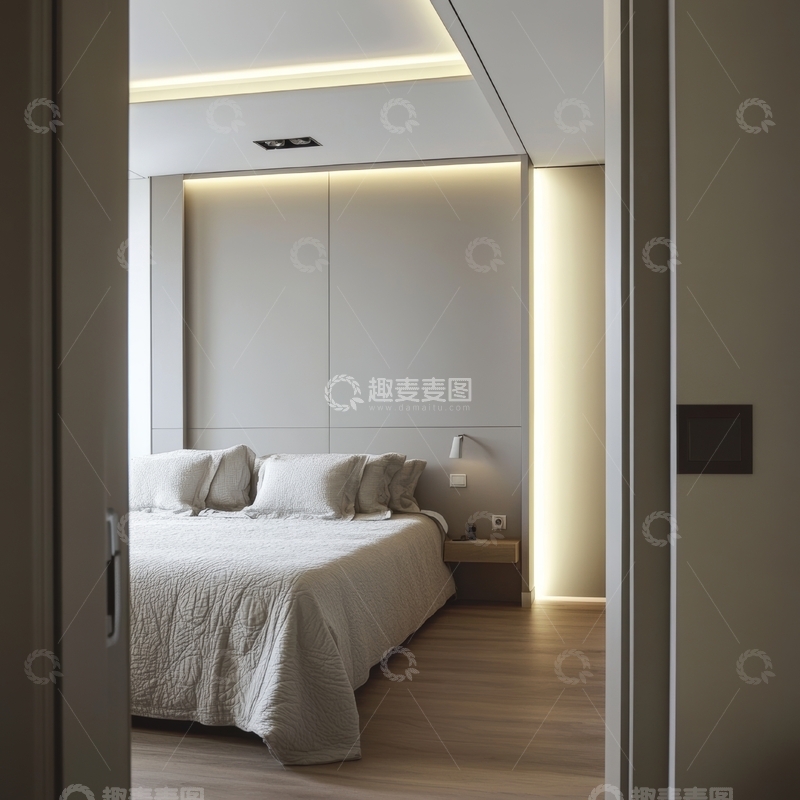 高清大图下载【趣麦麦图】现代简约卧室设计
