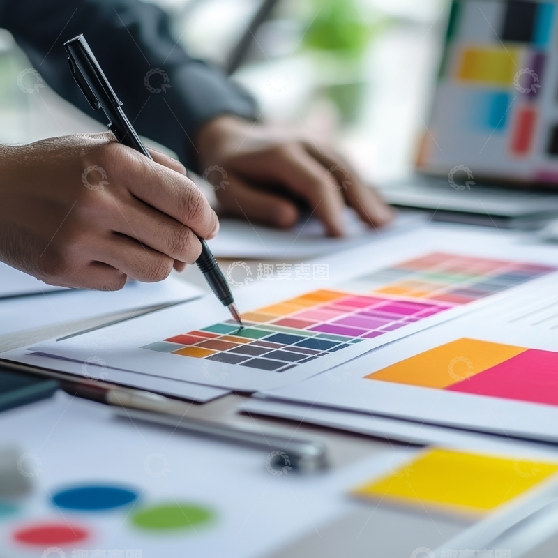 高清大图下载【趣麦麦图】设计师在选择色彩方案