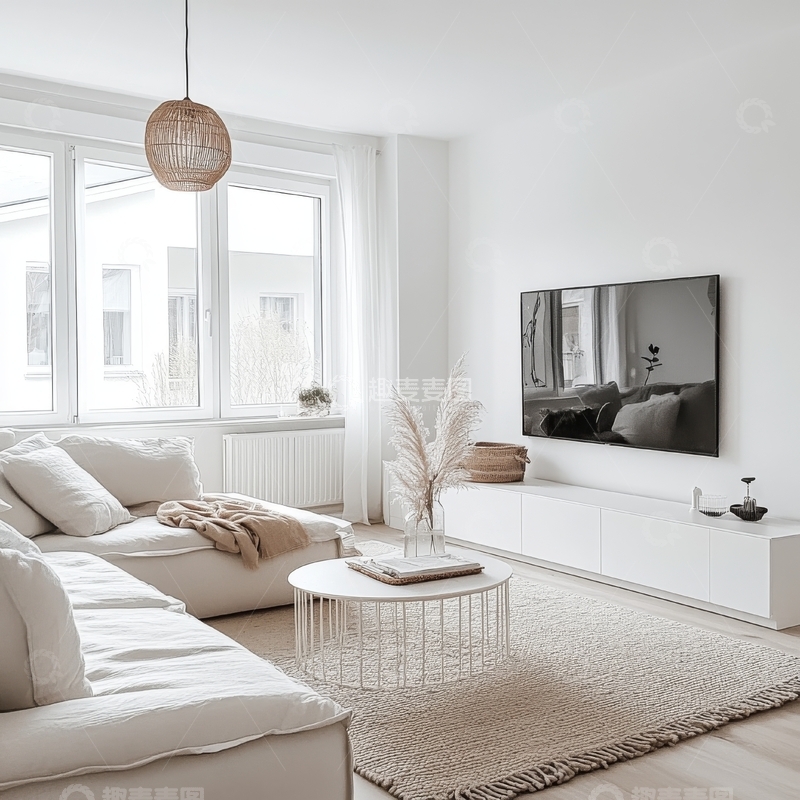 高清大图下载【趣麦麦图】简约现代客厅设计