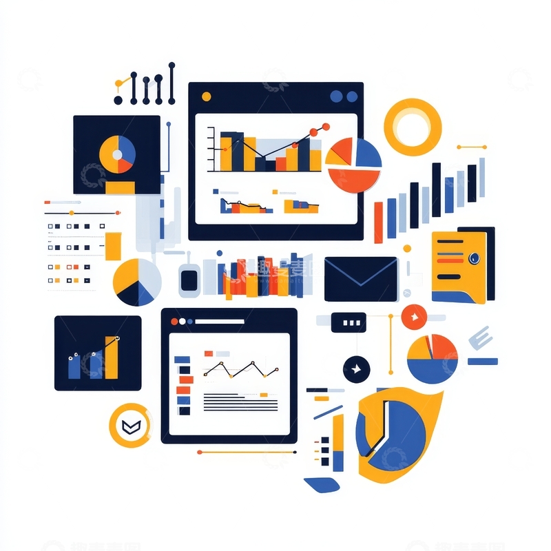 高清大图下载【趣麦麦图】数据可视化与分析图表展示