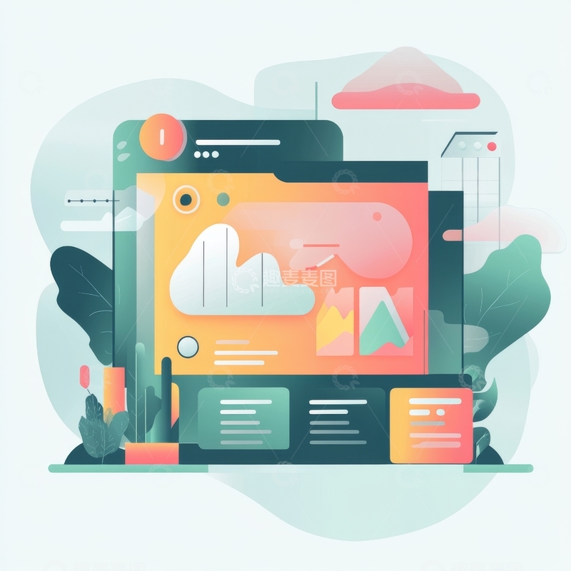 高清大图下载【趣麦麦图】现代科技界面设计展示