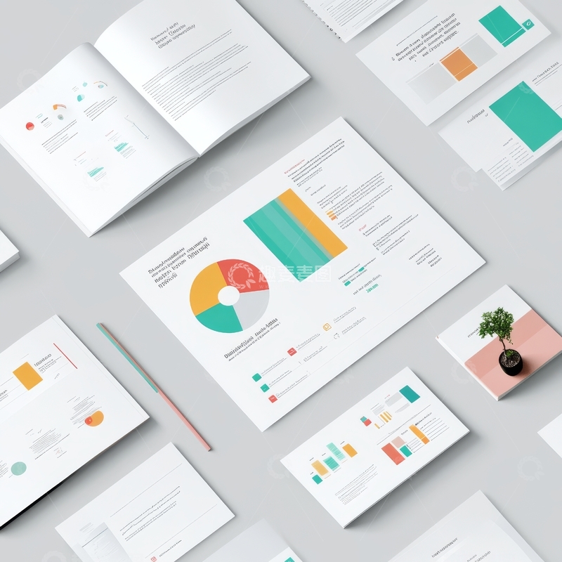 高清大图下载【趣麦麦图】商务报告与图表展示