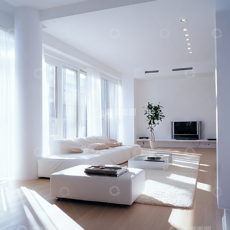高清大图下载【趣麦麦图】现代简约客厅设计