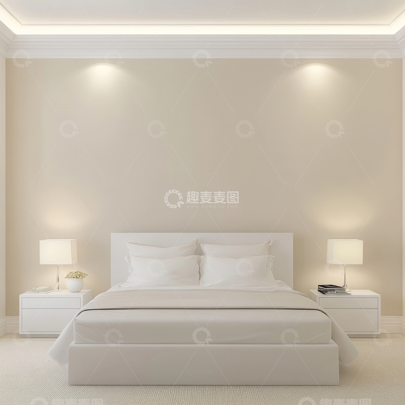 高清大图下载【趣麦麦图】简约现代卧室设计