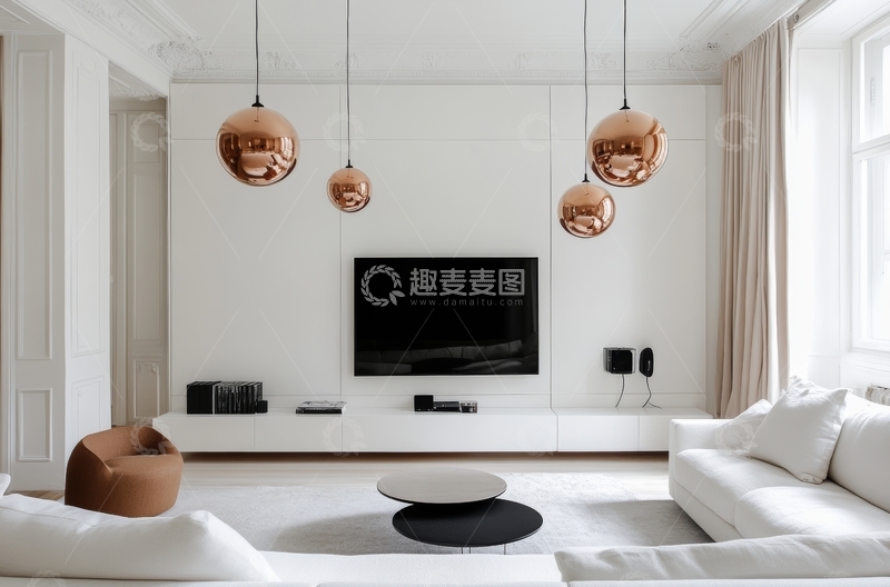 高清大图下载【趣麦麦图】现代简约客厅设计
