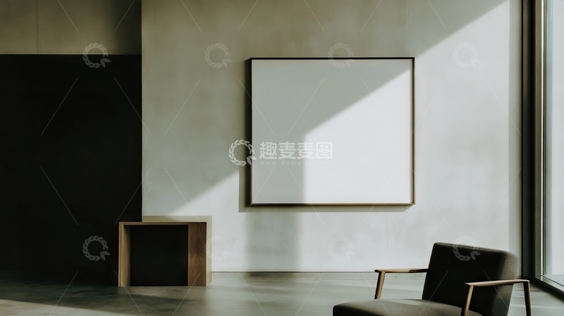 高清大图下载【趣麦麦图】简约室内空间，光影交错的现代设计