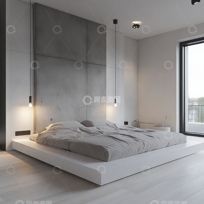 高清大图下载【趣麦麦图】现代简约卧室设计