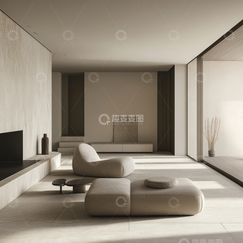 高清大图下载【趣麦麦图】现代简约室内设计客厅