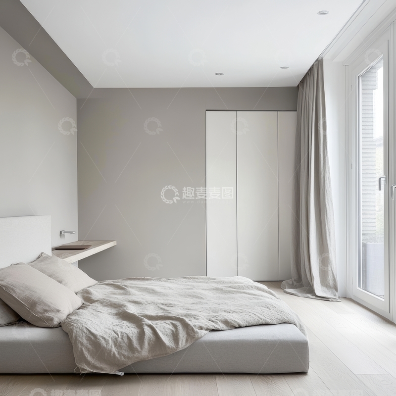 高清大图下载【趣麦麦图】简约现代卧室设计