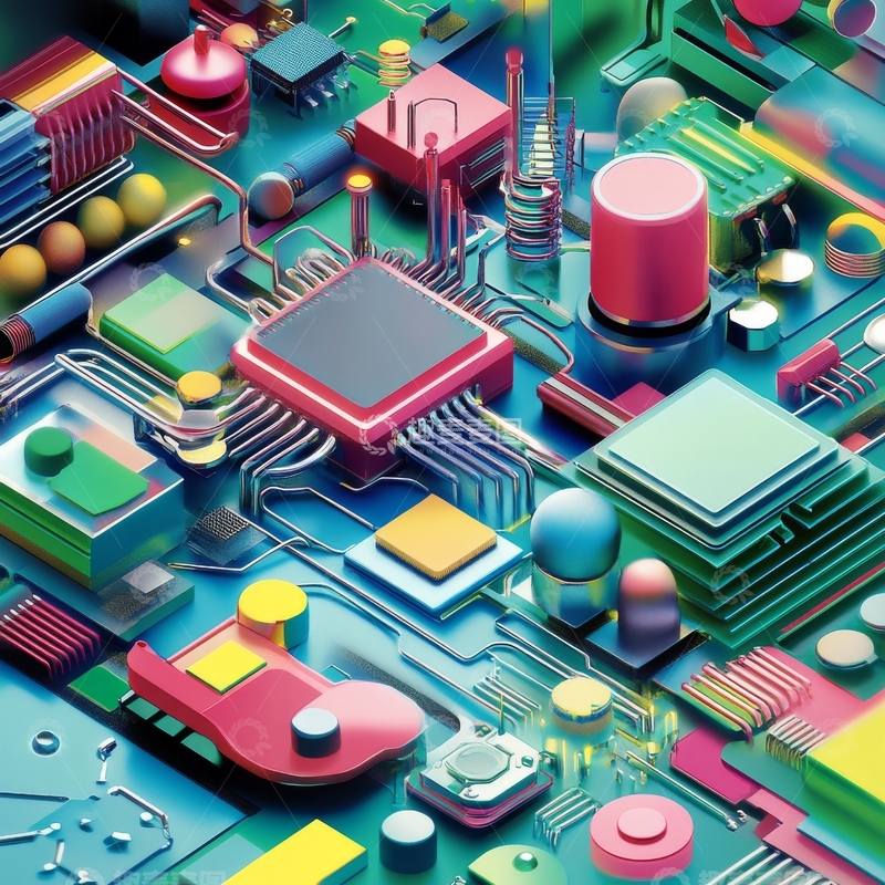 高清大图下载【趣麦麦图】多彩电路板的微观世界